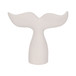10" Textured Whale Tail - White
