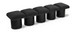 Pavilion - 5 Piece Modular Bench With Black Base