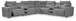 Modmax - Salt And Pepper - Reclining Sectional