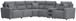 Modmax II - Reclining Sectional - Salt And Pepper