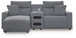 ModMax II - Salt And Pepper - Reclining Sectional
