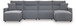 Modmax - Salt And Pepper - Reclining Sectional