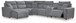 ModMax II - Salt And Pepper - Reclining Sectional
