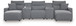 ModMax II - Salt And Pepper - Reclining Sectional