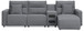 Modmax II - Reclining Sectional - Salt And Pepper