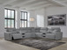 Modmax II - Reclining Sectional - Salt And Pepper