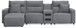 Modmax II - Reclining Sectional - Salt And Pepper