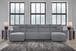 Modmax II - Reclining Sectional - Salt And Pepper
