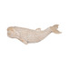 17" Resin Wicker Beluga Whale - White