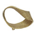 Metal 10" Twisted Hammered Ring - Gold