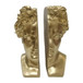 Resin 9" Greek Goddess Bookends - Gold