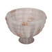 9" Glass Pedestal Bowl Opal Finish - Ivory Multi