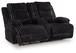 Rhine Falls - Double Reclining Power Loveseat With Console - Onyx