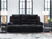 Rhine Falls - Onyx - Reclining Power Sofa With Drop Down Table