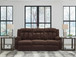 Free Wake - Chocolate - Reclining Power Sofa With Drop Down Table
