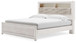 Altyra - White - King Bookcase Panel Bed