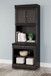 Beckincreek - Black - Bookcase With Door Hutch