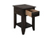 Dark Teak - Chairside Table - Oil Black