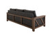 Walnut - Sofa - Licorice Black