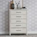 Modern Farmhouse - 5 Piece Bedroom Set (California King Platform Bed, Dresser & Mirror, Chest, Nightstand) - White