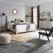 Modern Farmhouse - 4 Piece Bedroom Set (California King Platform Bed, Dresser & Mirror, Chest) - White