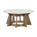 Berkley Square - Round Cocktail Table - Linen & Khaki