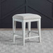 Berkley Square - Upholstered Console Stool - Linen & Khaki
