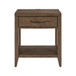 Shaker Lakes - Open Nightstand With Charging Station - Harvest Brown