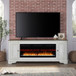 Fireplace TV Consoles - 82" Fireplace TV Console - Brown
