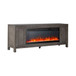 Fireplace TV Consoles - 406 78" Console With Fire FTS - Brown