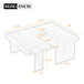 Modern Minimalist Coffee Table Set With Splicing Design