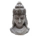 Resin Buddha Head 33" - Gray