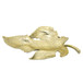 Metal 13" Maple Leaf Tray - Gold