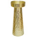 Metal Hammered Candle Holder 10" - Gold