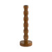 Wood Textured Taper Candle Holder 13" - Brown