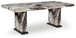 Jeshina - Dark Brown / Beige - Dining Table