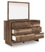 Chirason - Brown - Dresser And Mirror