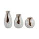 5" / 7" / 8" Pendelton Ceramic Vases (Set of 3) - Light Blue