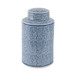 12" Ceramic Jar - Crackle Blue