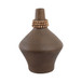 Tutwell Large Vase With Wood Beads - Brown