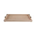 Kelsie Suede Labradorite Gemstone Hardware Tray - Tan