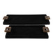 16" / 22" Lawson Suede Gemstone Hardware (Set of 2) - Tigers Eye