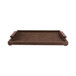 Delrio Suede And Gemstone Hardware Tray - Dark Brown