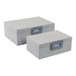 11" / 14" Violi Suede Angelite Gemstone Hardware (Set of 2) - White