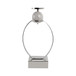 Durant Small Candle Holder With Marble Sphere - Silver