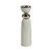 13" Curvy Taper And Pillar Holder - White