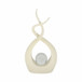 Laxmi Quartz Resin Statuary With Crystal - Beige