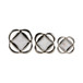 16" / 14" / 12" Preston Aluminum And Alabaster Wall (Set of 3) - Gold