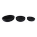 13" / 17" / 21" Low Bowl Planters (Set of 3) - Black