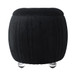 Newry Velvet Storage Stool - Black